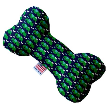 Mirage Pet Products Elephants & Butterflies Canvas Bone Dog Toy 6 in. 1189-CTYBN6